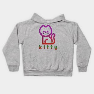 kitty cat Kids Hoodie